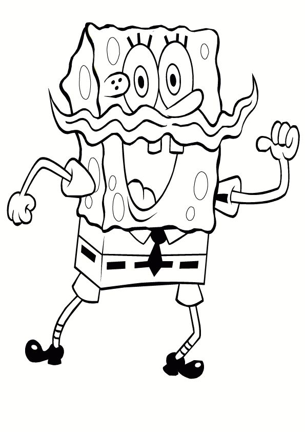 Kids-n-fun | 39 Kleurplaten van Spongebob