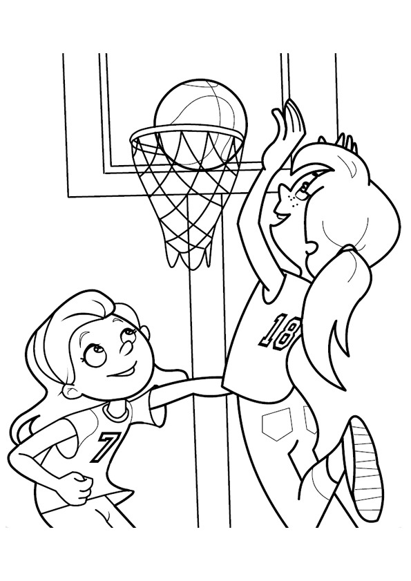 Kids-n-fun | 17 Kleurplaten van Basketbal - 595 x 841 jpeg 85kB