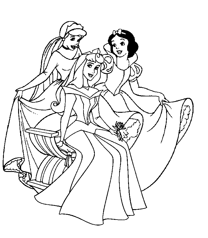 p is for princess coloring pages - photo #19