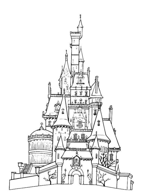 telex Afdrukken stoomboot Kids-n-fun | Kleurplaat Disney World Disney Castle