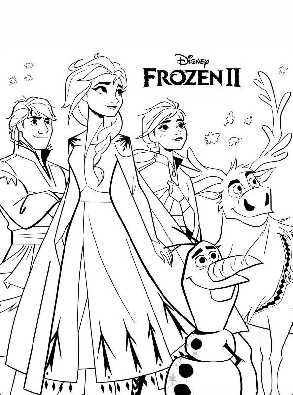 Kids N Fun Kleurplaat Frozen 2 Frozen 2