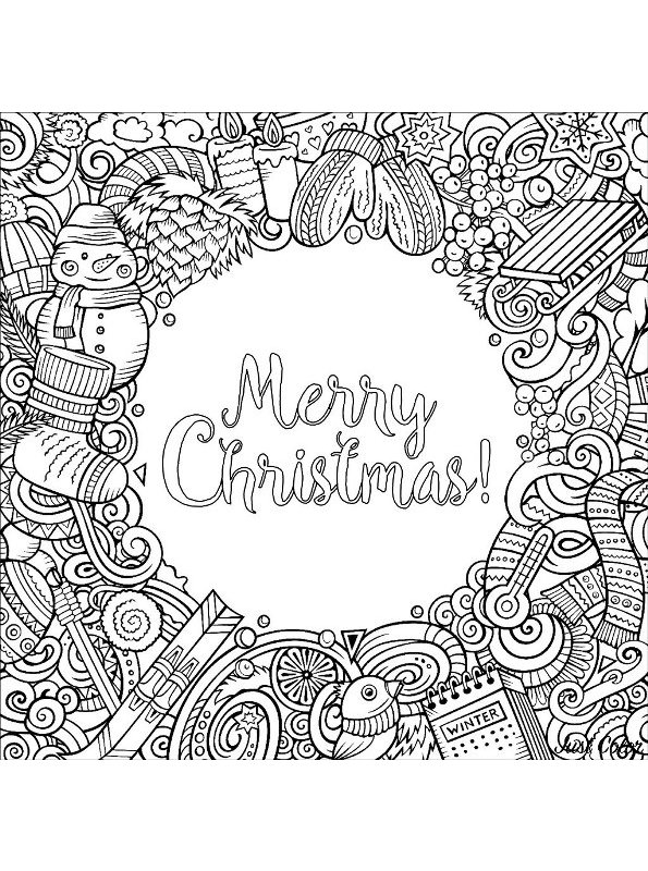 grillen dienblad gazon Kids-n-fun | Kleurplaat Kerstmis voor volwassenen Merry Christmas
