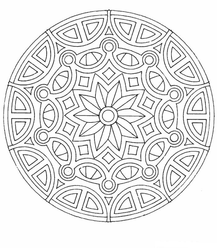 Kleurplaten mandala