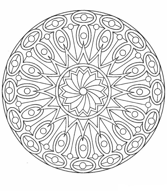 Kidsnfun Kleurplaat Mandala Mandala