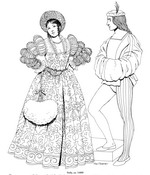 kleurplaat Italie, 1400