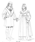 kleurplaat Italie, 1400