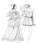 kleurplaat Italie, 1410