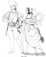 kleurplaat Italie, 1410