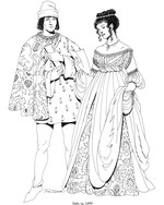 kleurplaat Italie, 1490