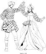 kleurplaat Engeland, 1500