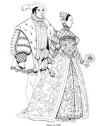 kleurplaat Frankrijk, 1540