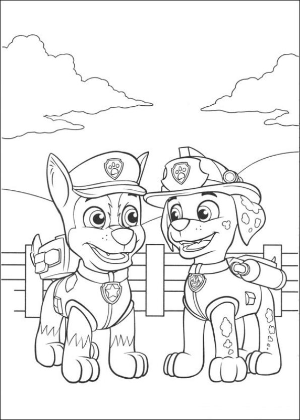 paw patrol spy chase coloring pages - photo #26