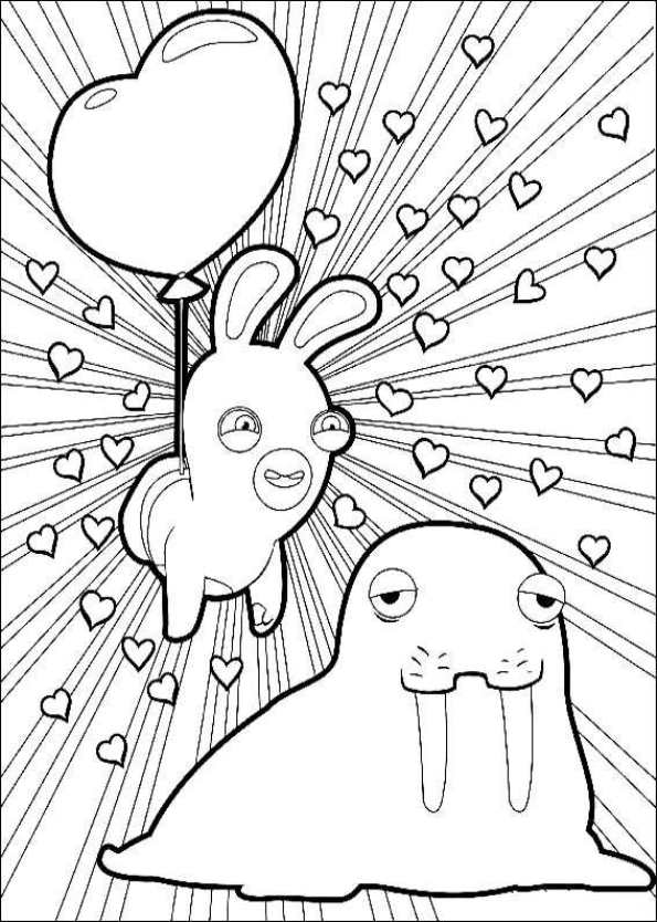 rabbids invasion coloring pages nickelodeon - photo #3