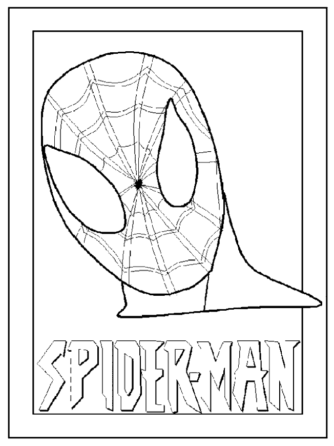 kidsnfun  kleurplaat spiderman spiderman