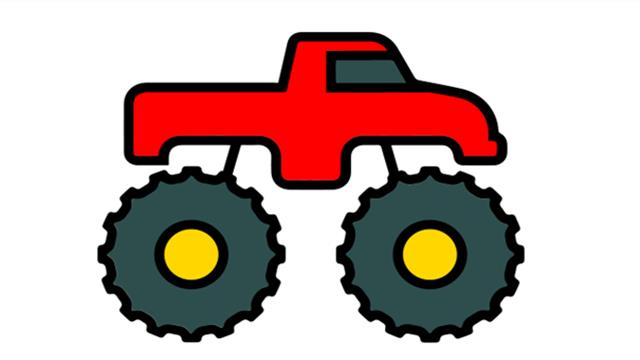 Vervoer en transport eenvoudig kleurplaten