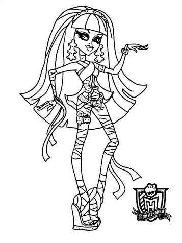 Verrassend Kids-n-fun | 32 Kleurplaten van Monster High AW-59