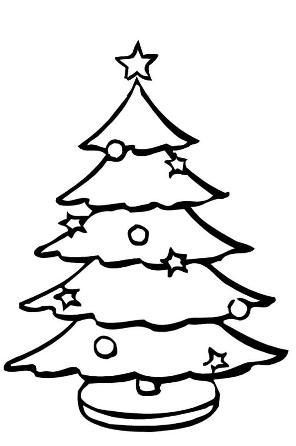 Kidsnfun Kleurplaat Kerstbomen om zelf te versieren Kerstbomen om
