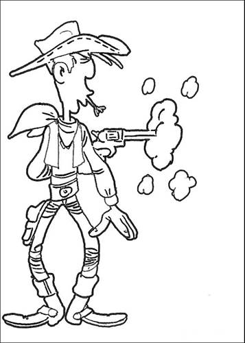 Kids-n-fun | 64 Kleurplaten van Lucky Luke