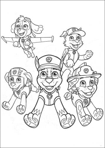 Paw Patrol Skye Kleurplaat Kleurplaatje Nl