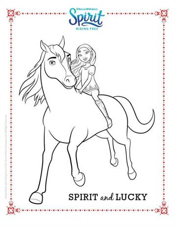 Kleurplaat Paard Spirit - Kids N Fun 16 Kleurplaten Van Spirit Riding