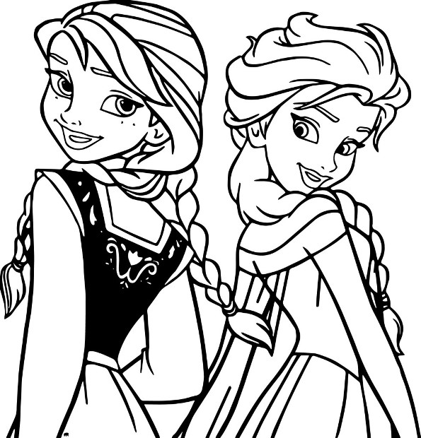 Kids-n-fun | Kleurplaat Top kleurplaten 2019 12 frozen anna en elsa
