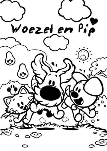 Verwonderlijk Kids-n-fun | 21 Kleurplaten van Woezel en Pip AY-04